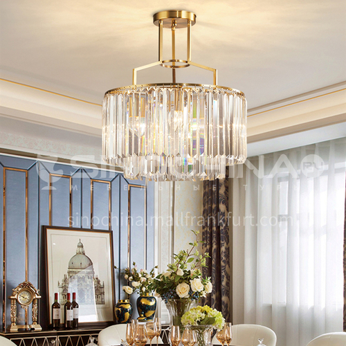 Light luxury chandelier modern crystal Nordic minimalist living room lamp dining room bedroom LED lamp-SHMY-8942